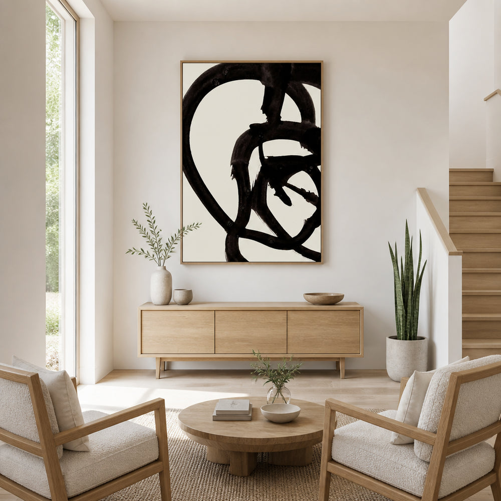 Room mockup featuring Atienne Abstract Contemporary Art Print 1