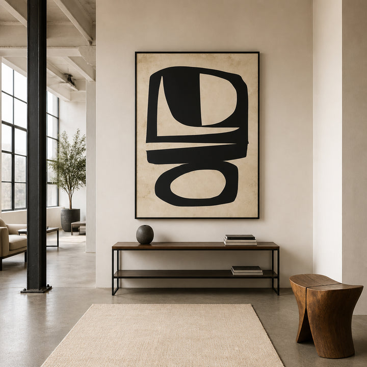 Room mockup featuring Chance Abstract Contemporary Art Print