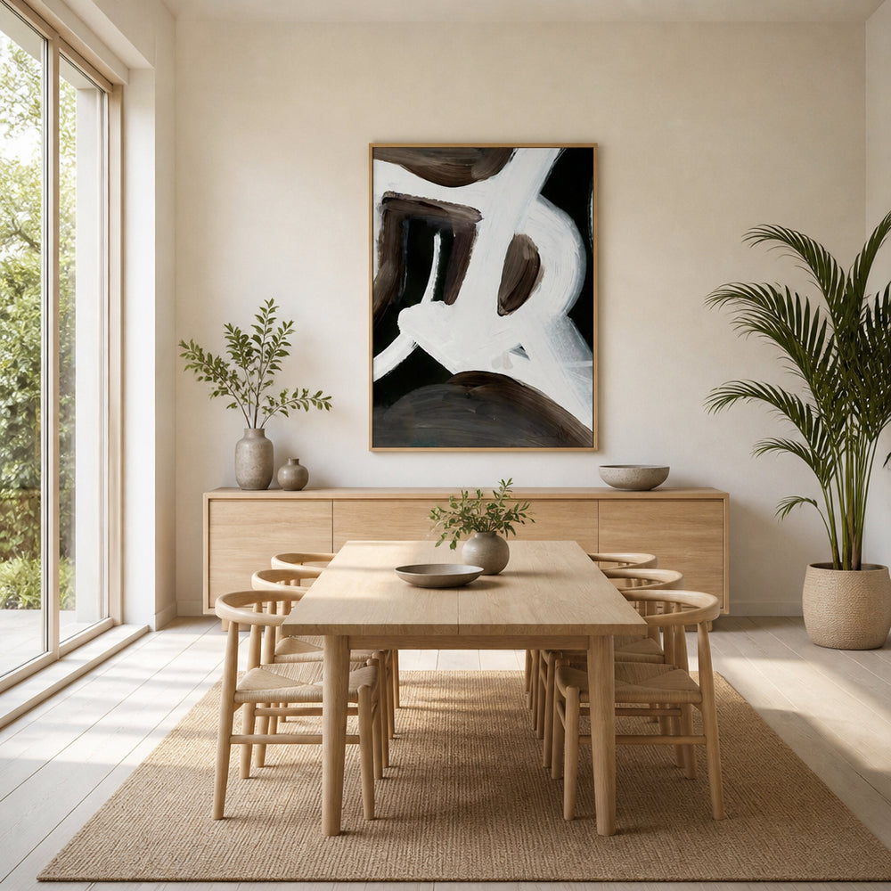 Room mockup featuring Connected Contemporary Abstract Art Print 2