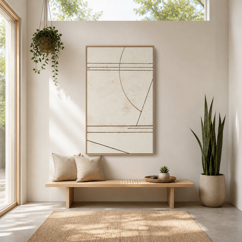 Room mockup featuring Contemporary Abstract Minmod 1 Art Print