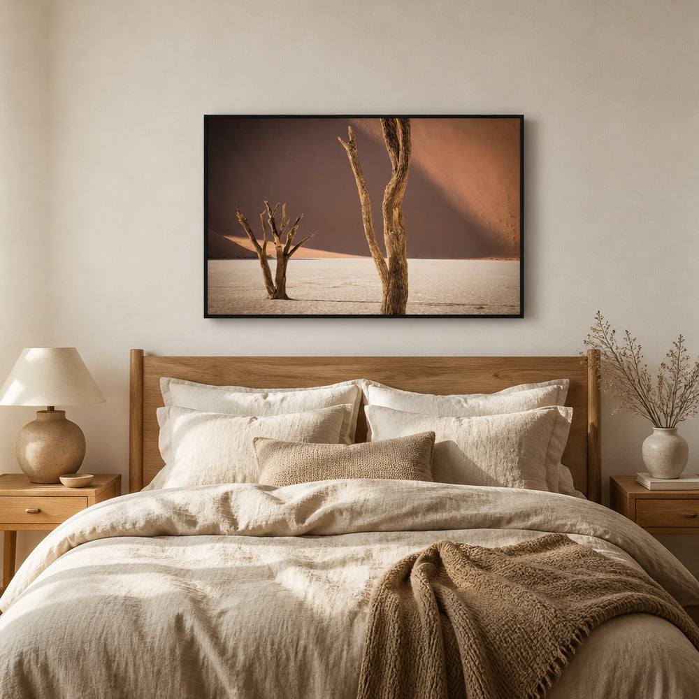 Room mockup featuring Desert Solitude Photography Art Print