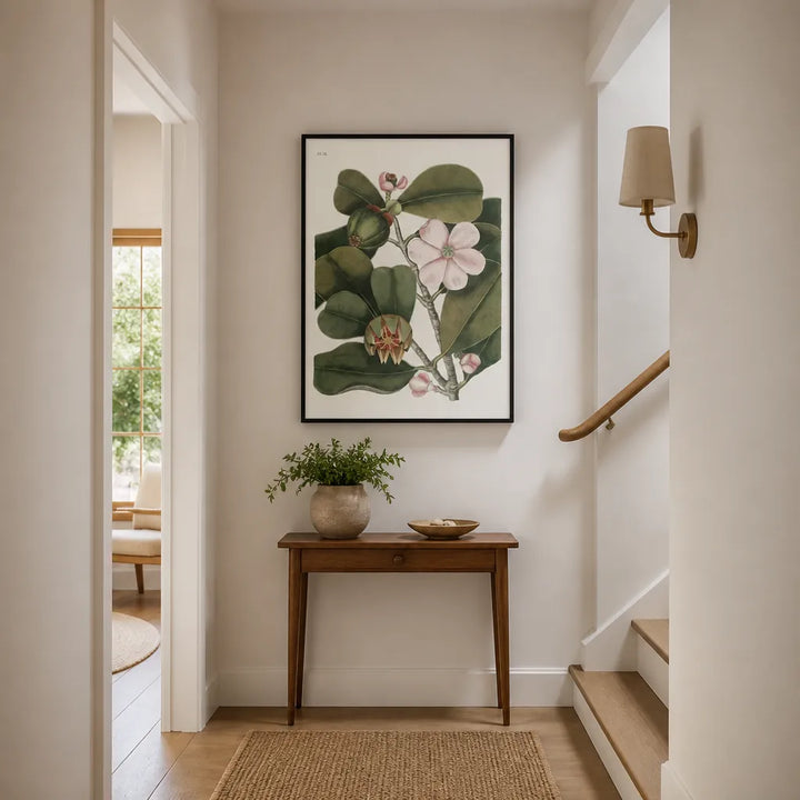Room mockup featuring Balsam Tree Vintage Floral Art Print