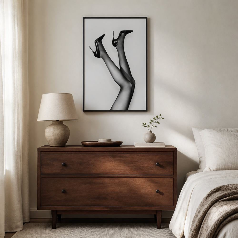 Room mockup featuring Chic Elegance Photography Art Print