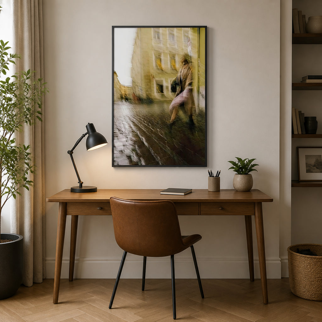 Room mockup featuring City Pulse Photography Art Print