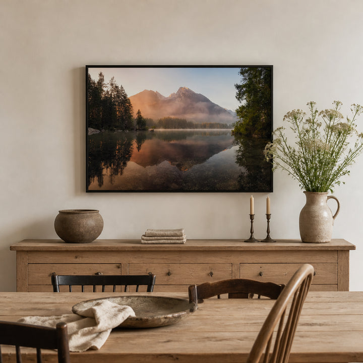 Room mockup featuring Glowing Mist Photography Print