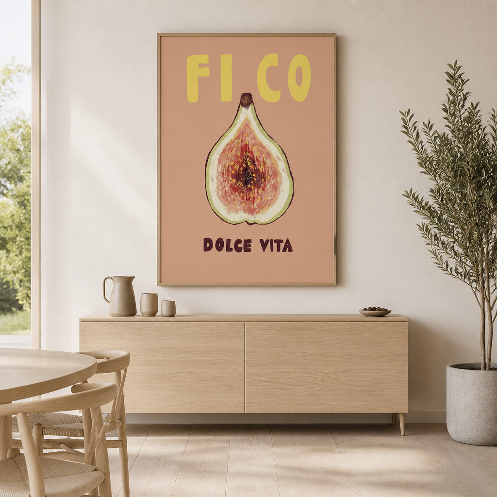 Room mockup featuring Fico Dolce Vita Print