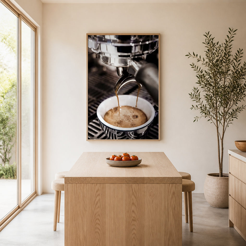 Room mockup featuring Espresso Elegance Print