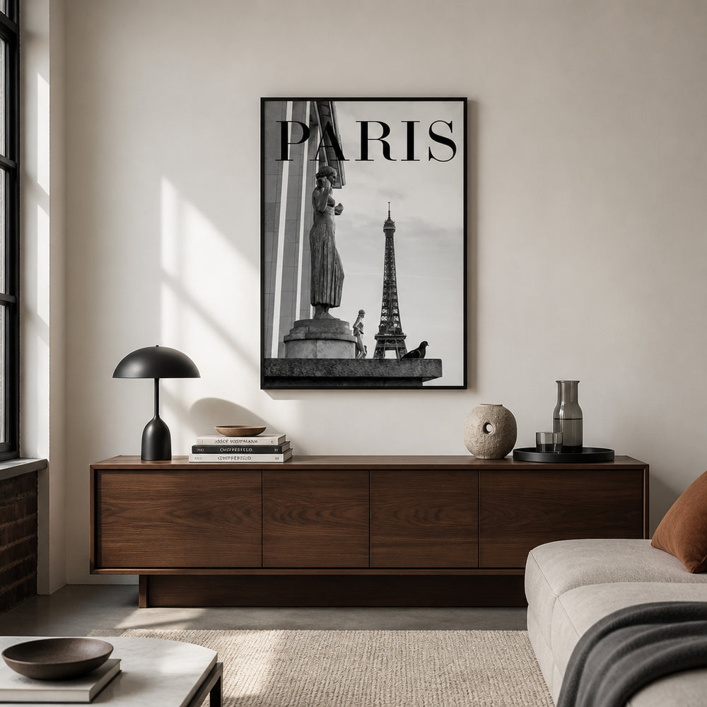 Room mockup featuring Ephemeral Elegance of Paris Print