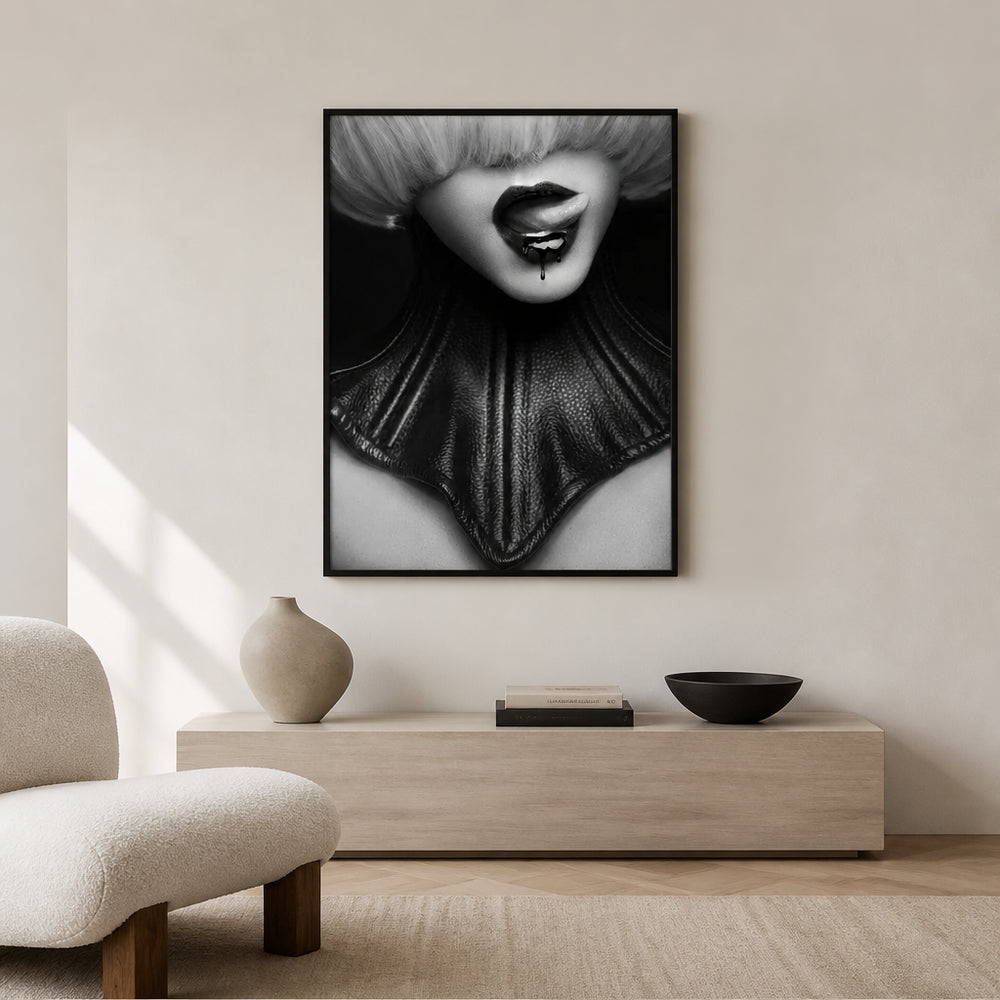 Room mockup featuring Eloquent Silence Print