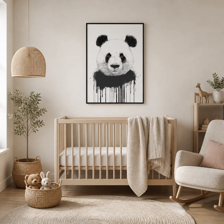 Room mockup featuring Graffiti Panda Print