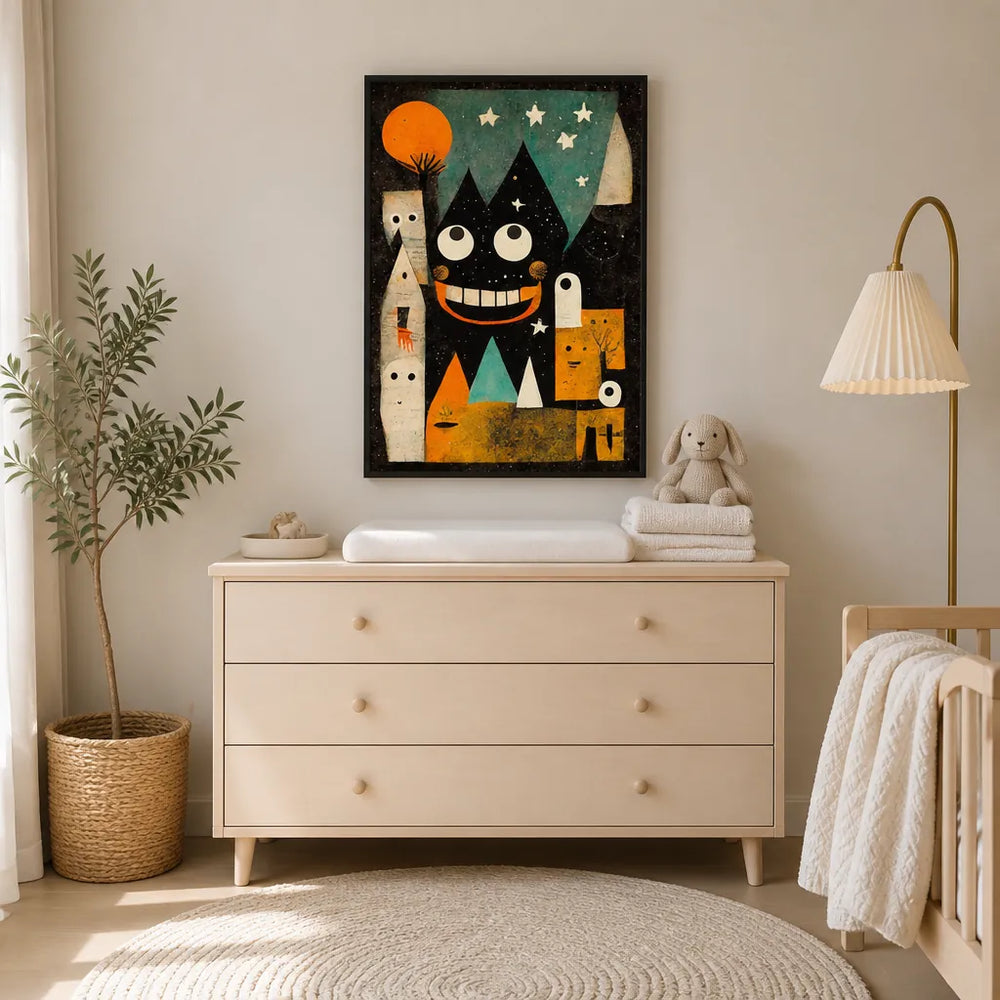 Room mockup featuring Enchanted Eve in Whimsy Hills Print