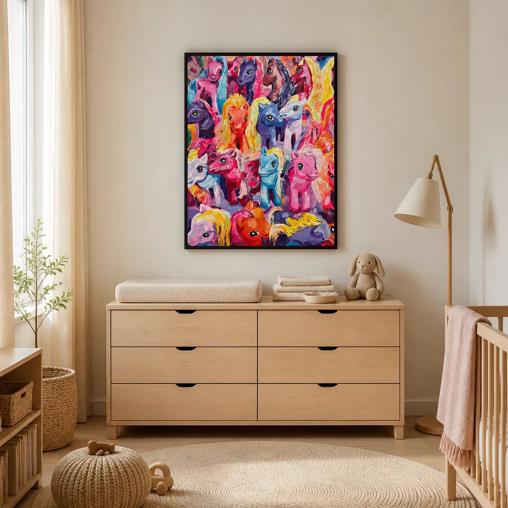 Room mockup featuring My Little Pony Children's Art print