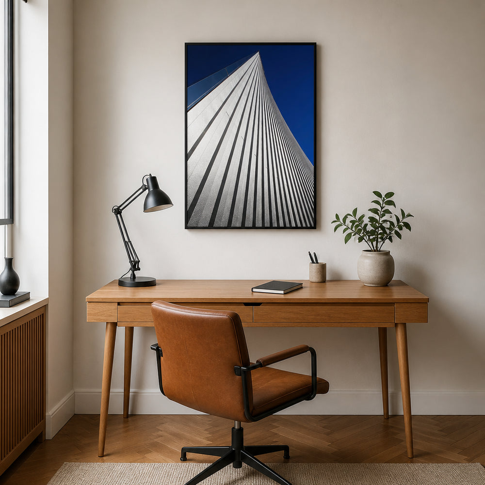 Room mockup featuring The Ascending Perspective Print