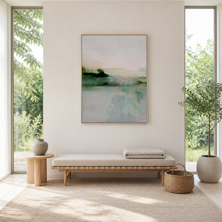 Fresca 1 Abstract Landscape Art Print in a room setting