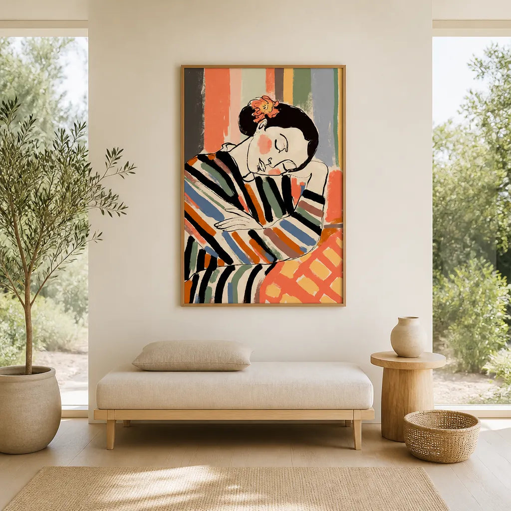 Room mockup featuring A Short Nap Art Print