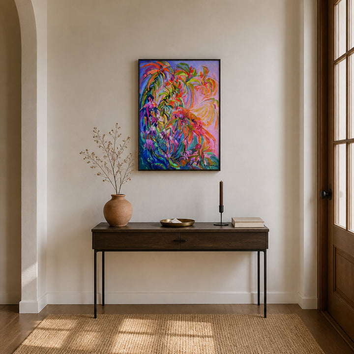 Room mockup featuring Reverie of the Cosmic Jungle