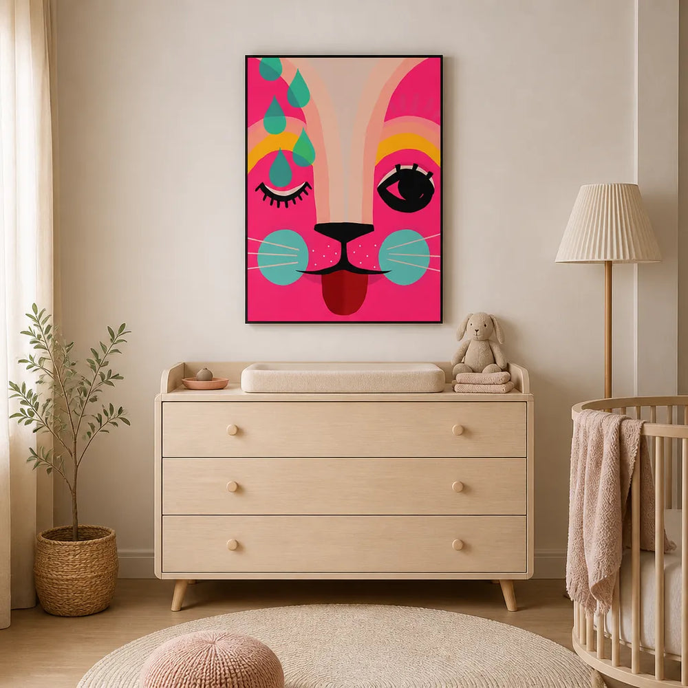 Room mockup featuring Neon! Art Print