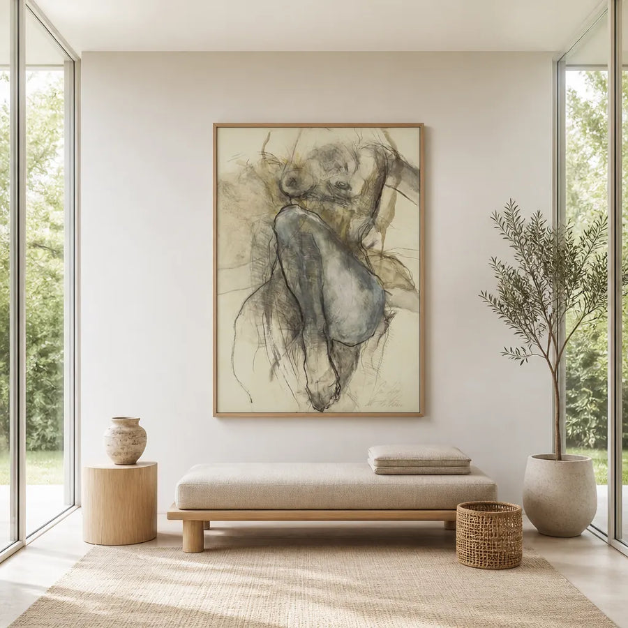 Nude XXIV Art Print in a room setting