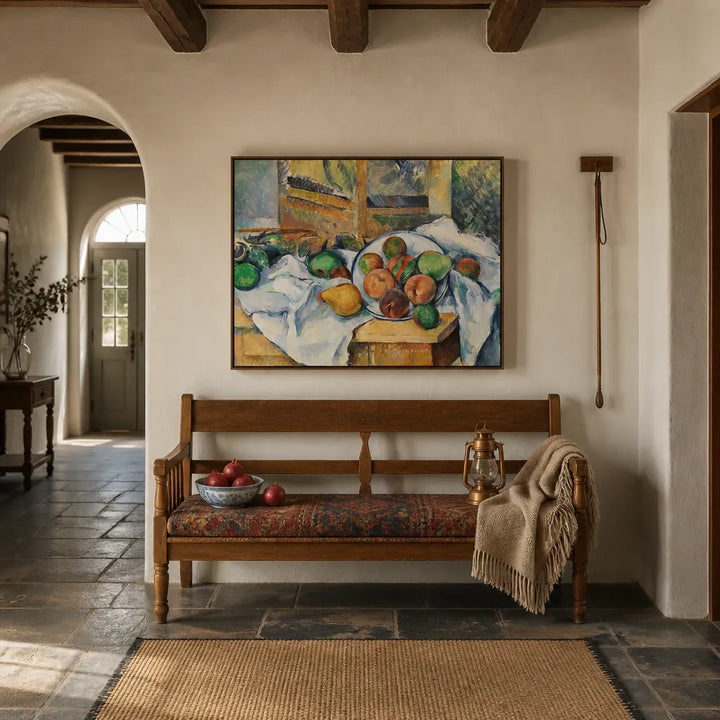 Room mockup featuring A Table Corner by Paul Cézanne Art Print