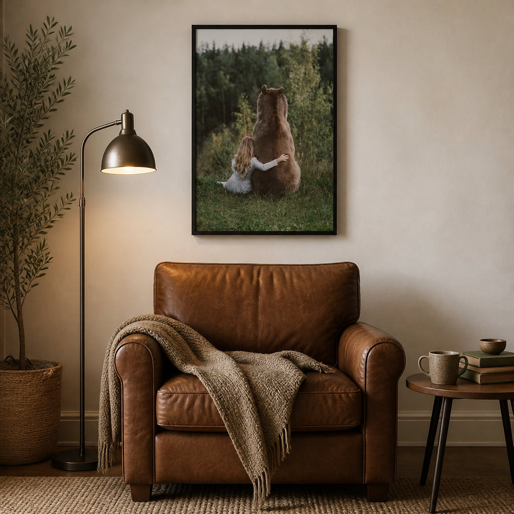 Room mockup featuring Forest Friends Photo Print