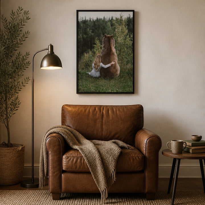 Room mockup featuring Forest Friends Photo Print
