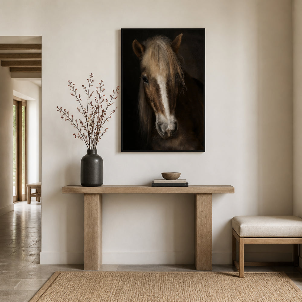 Room mockup featuring Equine Sapience Photo Print