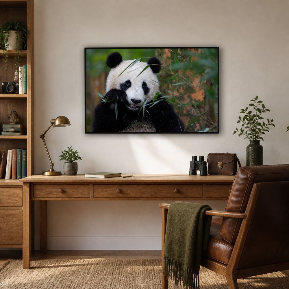 Room mockup featuring Panda Paradise Photo Print
