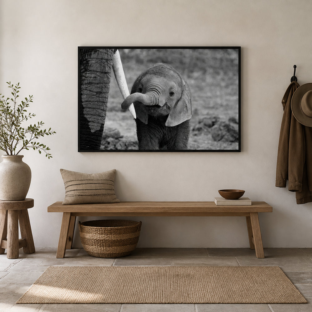Room mockup featuring Close Bond Photo Print