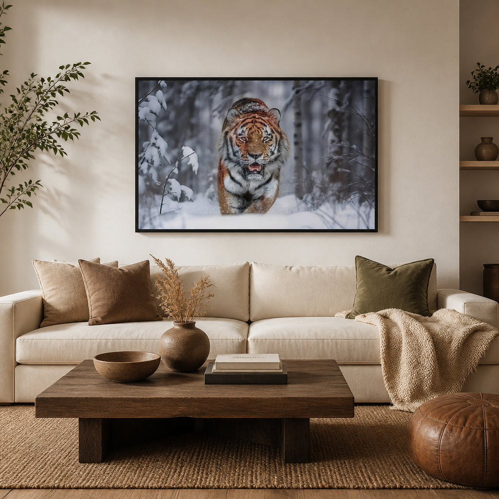 Room mockup featuring Snowbound Majesty Photo Print