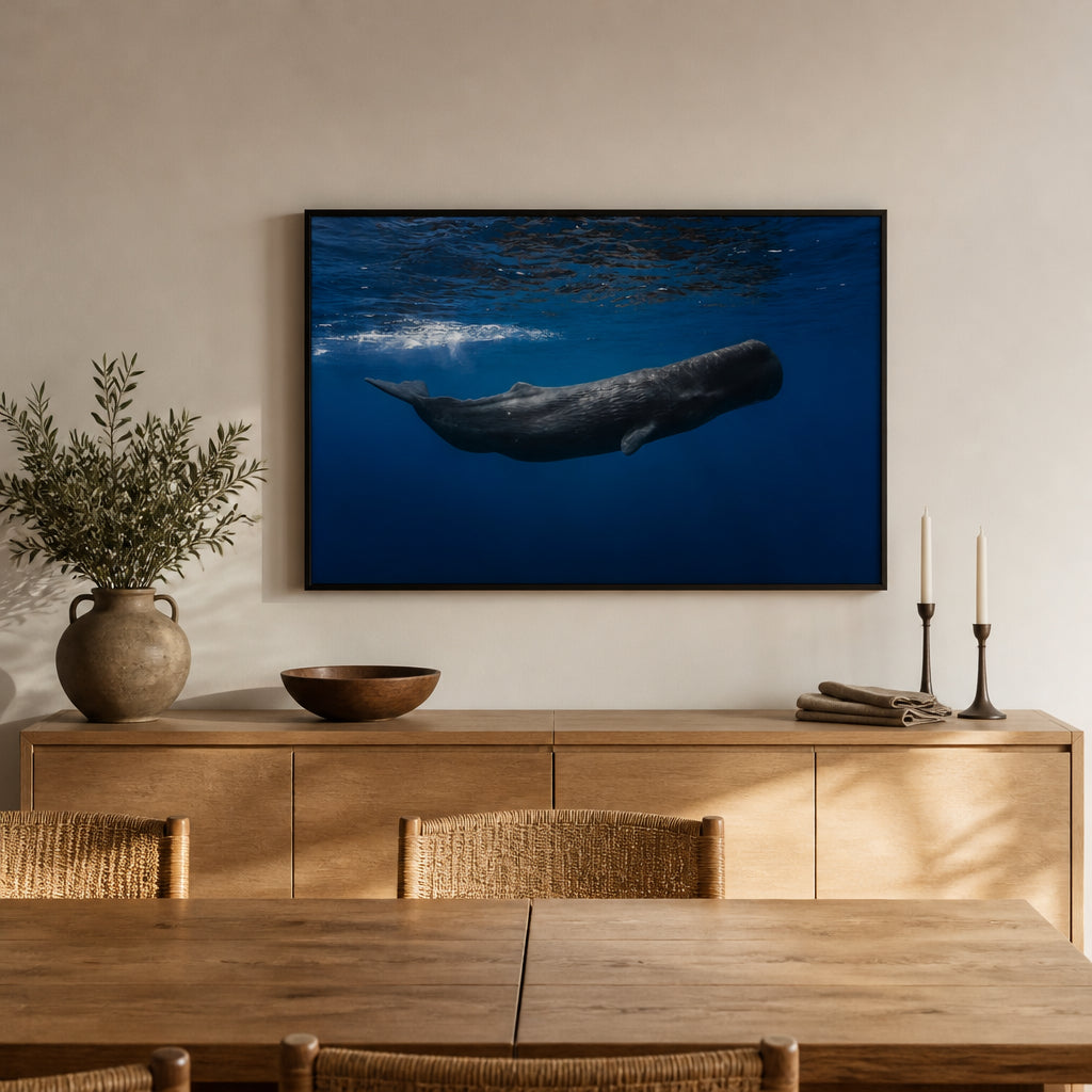 Ocean Giant Photo Print shown in a styled room