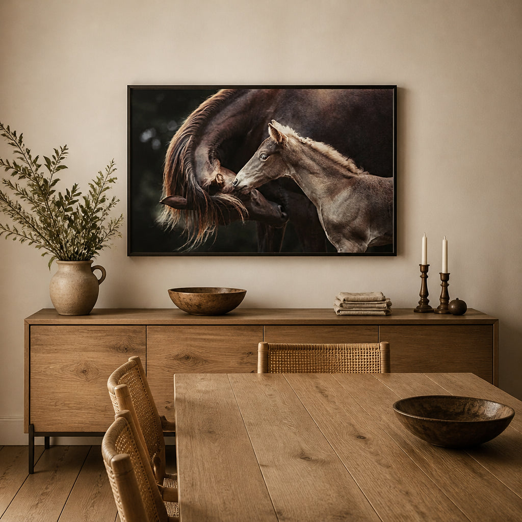 Room mockup featuring Equine Bond Photo Print