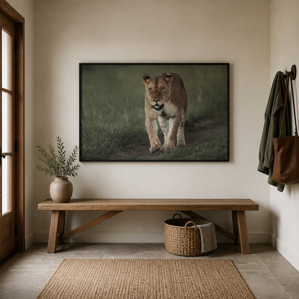 Room mockup featuring Majestic Prowler Photo Print
