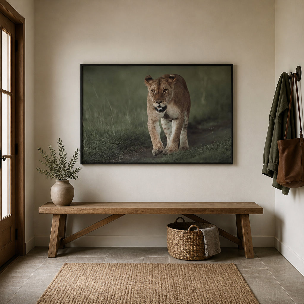 Room mockup featuring Majestic Prowler Photo Print