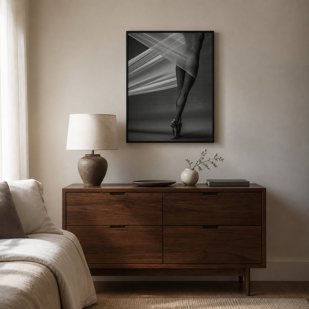 Room mockup featuring Graceful Balance Photo Print