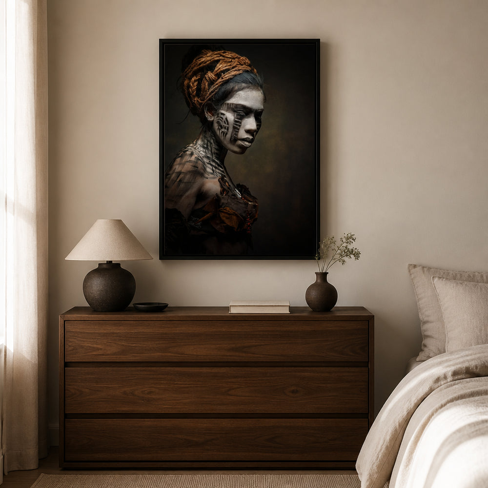Room mockup featuring Timeless Gaze Photo Print