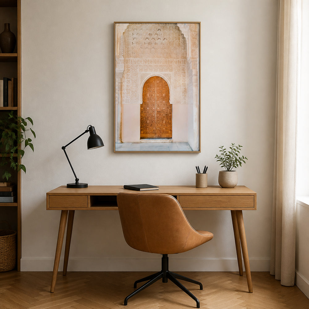 Room mockup featuring Alhambra Doorway Elegance Photo Print