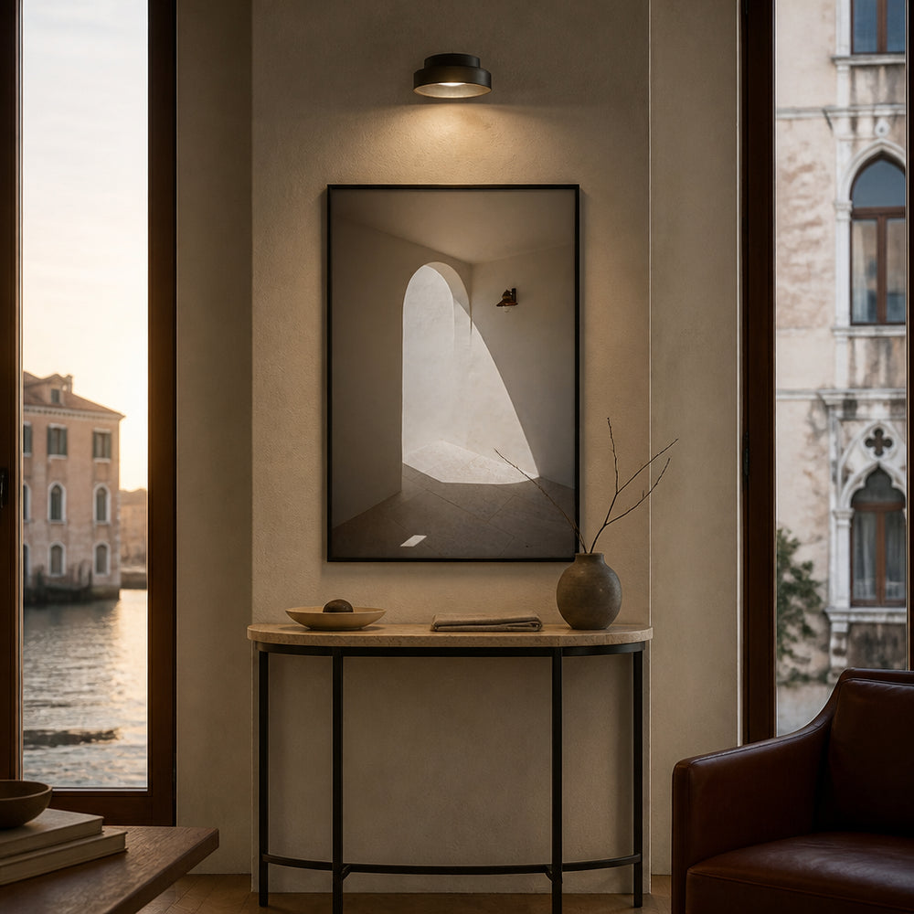 Room mockup featuring Archway Light Play Photo Print