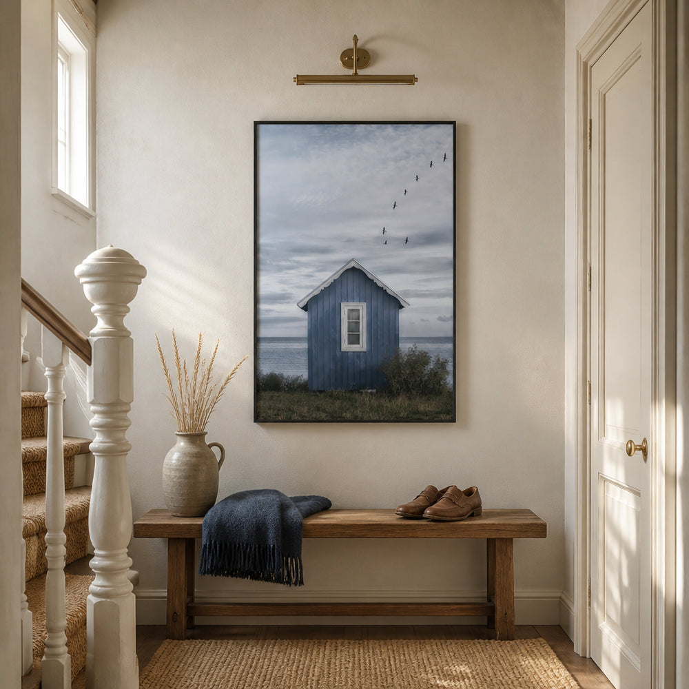 Room mockup featuring Seaside Haven Flight Photo Print