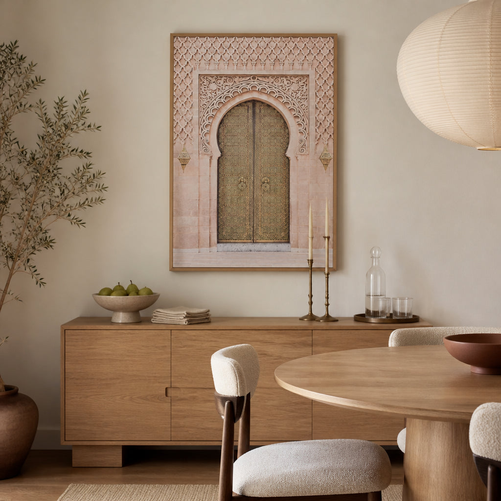 Room mockup featuring Ornate Boho Entrance Photo Print
