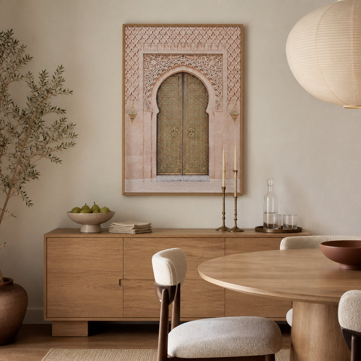 Room mockup featuring Ornate Boho Entrance Photo Print