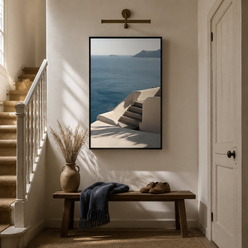 Room mockup featuring Stairs To Serenity Photo Print
