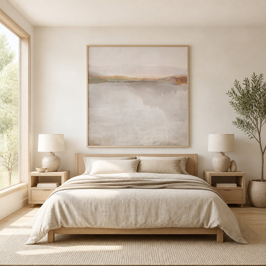 Dawn's Serenity Art Print in a room setting