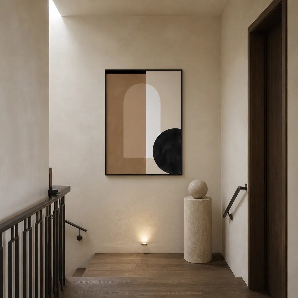 Room mockup featuring Geometric Calm 3x4 Art Print