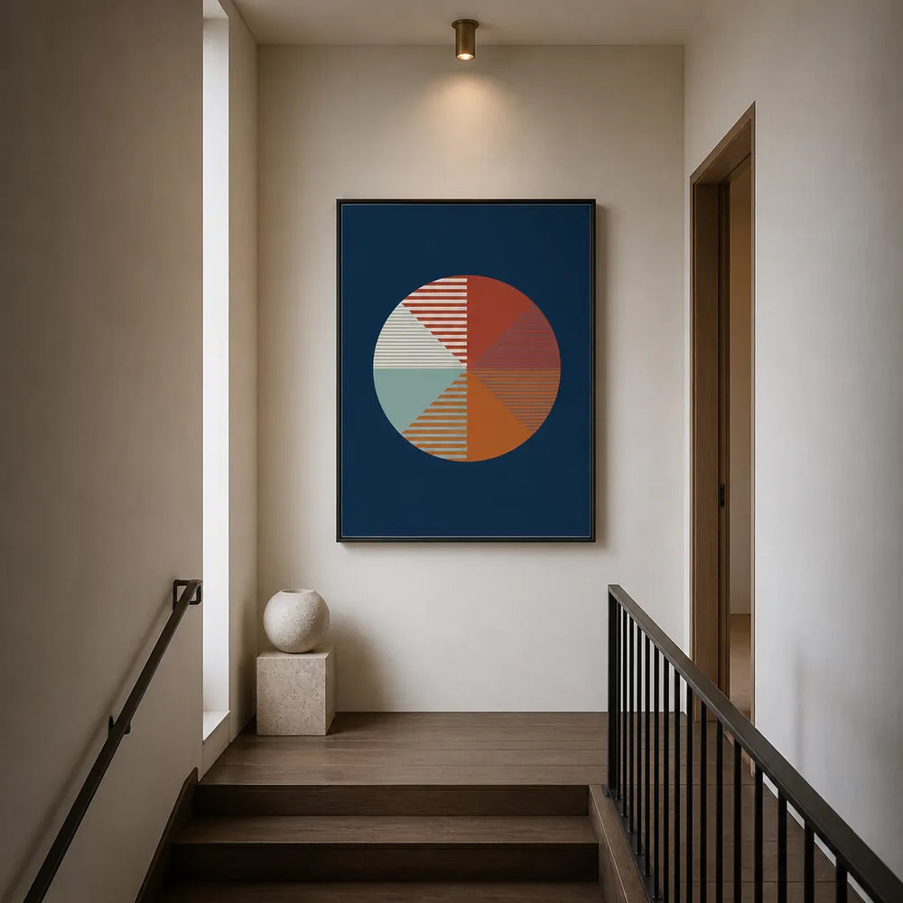 Room mockup featuring Aspect Ratio Pulse Art Print
