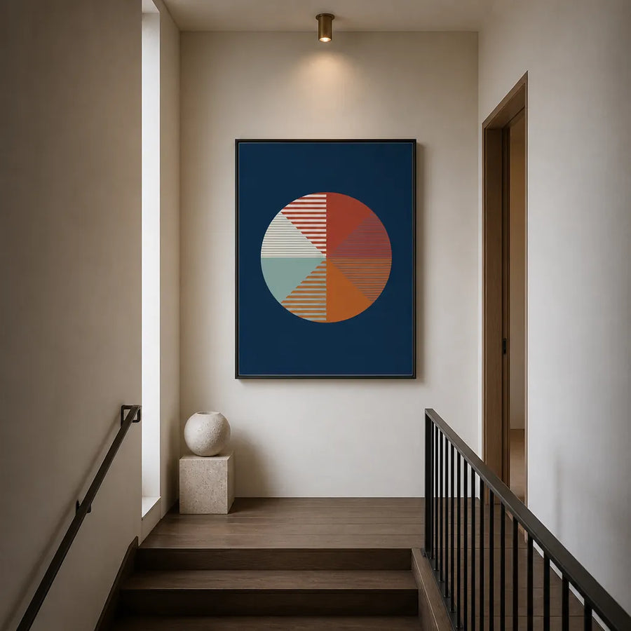 Aspect Ratio Pulse Art Print in a room setting