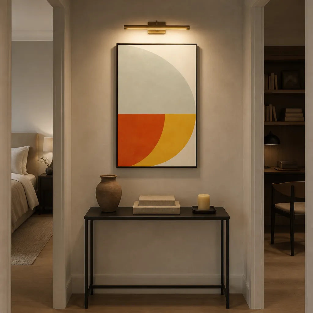 Room mockup featuring Bauhaus Solar Eclipse Art Print