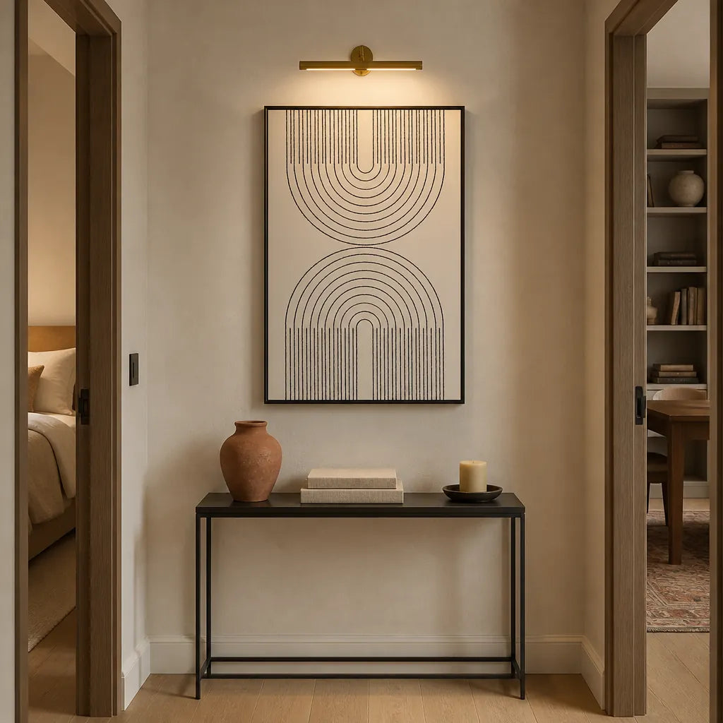 Room mockup featuring Geometric Arch Elegance Art Print