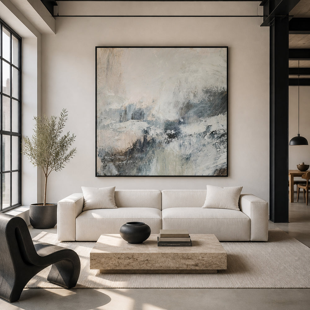 Room mockup featuring Liberty Windswept Waves Art Print