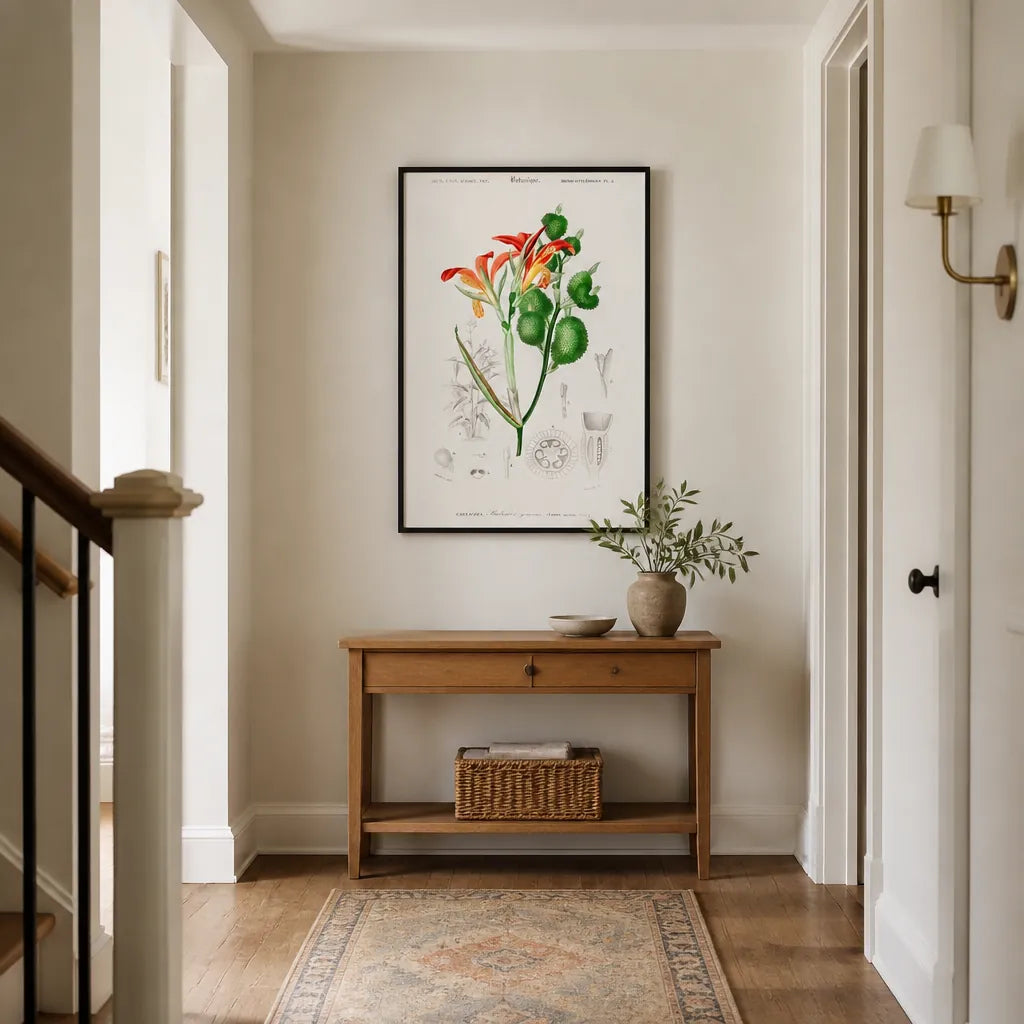 Room mockup featuring Anna speciosa Illustrated by Charles Dessalines D Orbigny Art Print