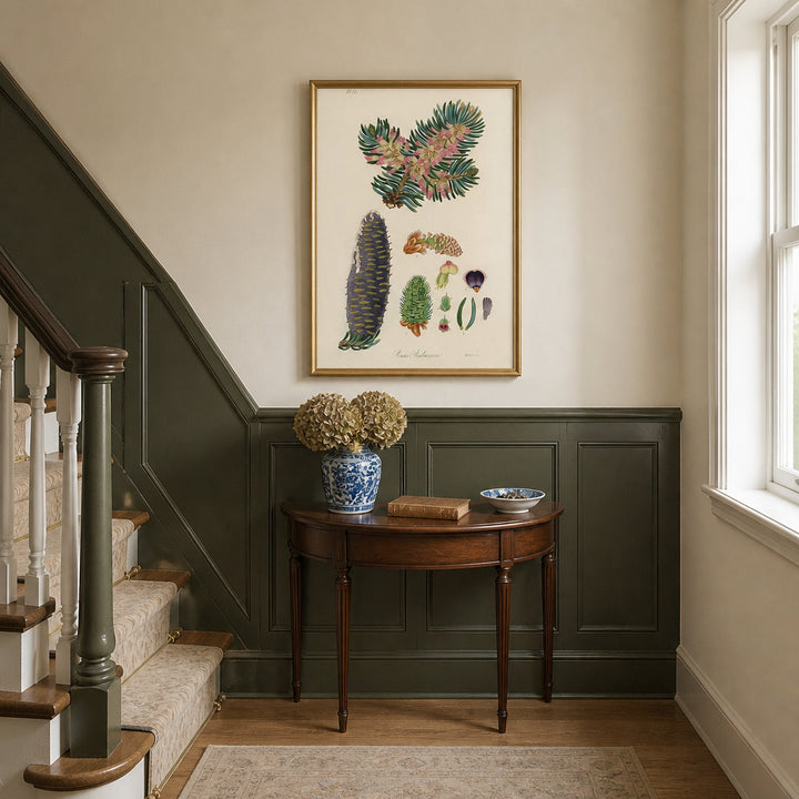 Room mockup featuring Pinus Balsamea Art Print